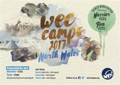 Book For 2017 Now Wec Youth Camps