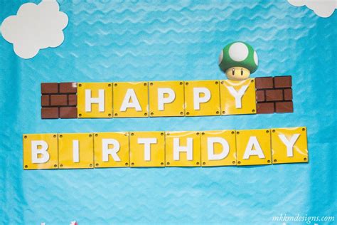 Free Printable Super Mario Birthday Banner By Mkkm Designs Super