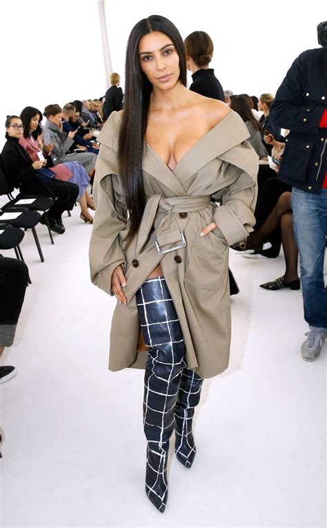 Sans Makeup And Pants From All The Kardashians Paris Fashion Week