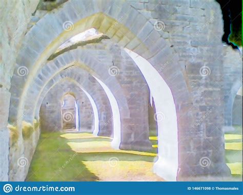 Thermal Image Of Ruins Stock Photo Image Of Ruins Color 146671098