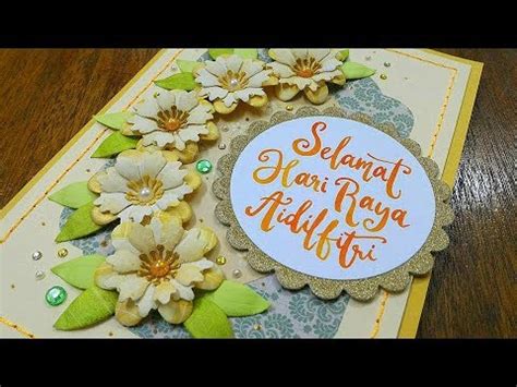 Klik diy kad raya, diy kad hari raya, kad hari raya, kad buatan tangan, eid card, hari raya card, diy greeting card, kad hari raya mudah, tutorial kraf kertas, cardmaking, cara buat kad hari raya kreatif. MOshims: Cara Design Kad Raya