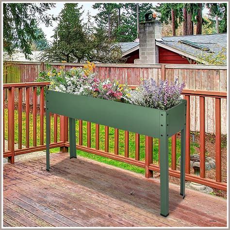 Raised Garden Bed For Vegetables Elevated Planter Box With Legs Outdoor