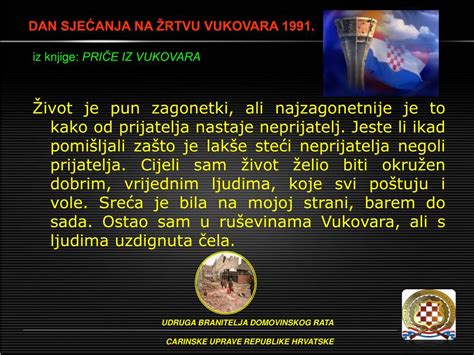 Ppt Dan Sje Anja Na Rtvu Vukovara Powerpoint Presentation