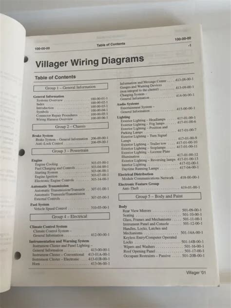 Ford Mercury Village Wiring Diagrams Manual Pinouts Schematics My XXX Hot Girl