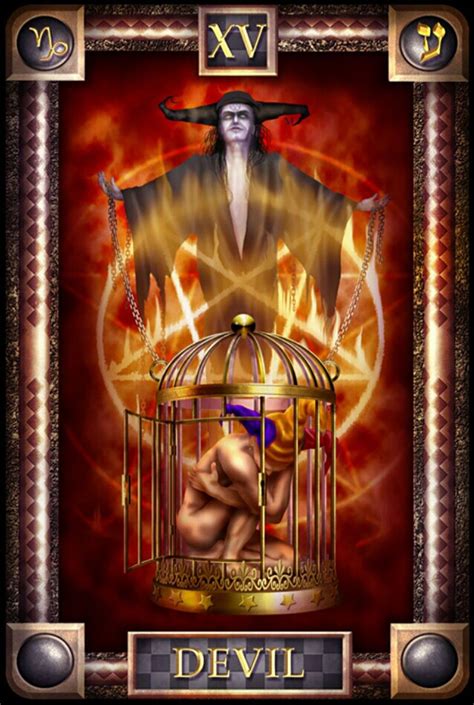 Xv The Devil Tarot Of Dreams Xv The Devil Tarot Card Board 2