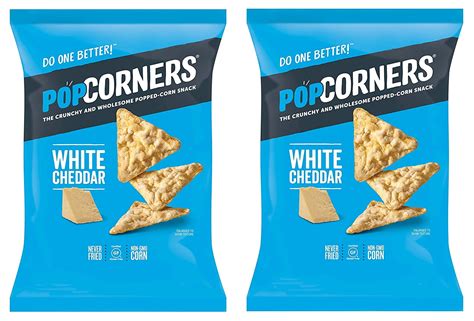 Popcorn Snack Chips Pack Of 2 5oz Bags White Cheddar