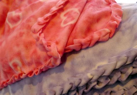 Pieces By Polly Single Layer No Sew Braided Fleece Blankets Tutorial