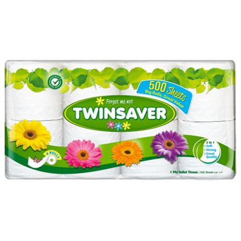 Twinsaver Toilet Paper 1ply White 8s Big Save Online Shopping