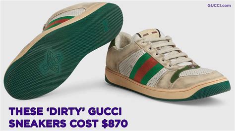 These Dirty Gucci Sneakers Cost 870 Youtube