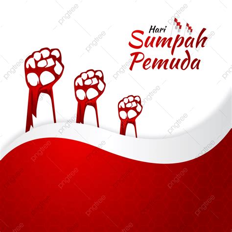 Sumpah Pemuda Vector Png Images Sumpah Pemuda Indonesia With Red White