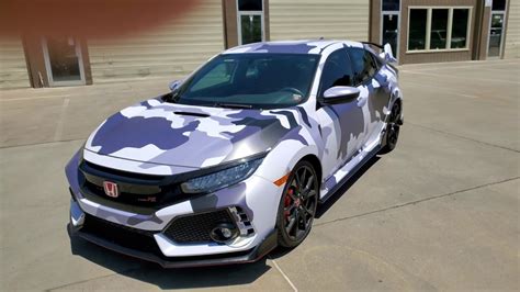 Camo Wrapped Civic Type R Youtube