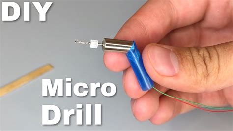 How To Make The Worlds Smallest Drill Machine Micro Drill Youtube