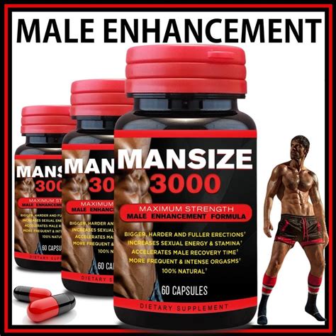 Mansize Male Enlarger Xl Sexual Performance Enhancement Pills Best Ebay