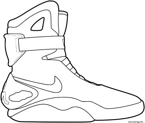 Coloriage Basket Nike New JeColorie