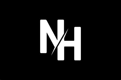 Monogram NH Logo Design Graphic By Greenlines Studios Creative Fabrica