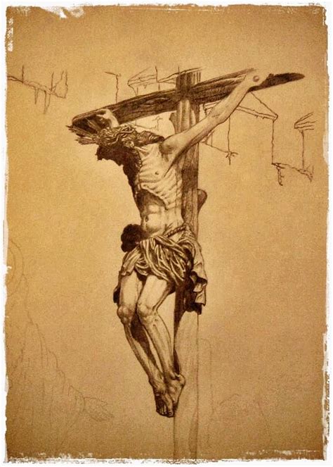 Crucifixion Of Christ Drawing By Jesus Catalan