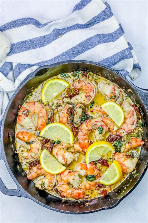 One Pot Creamy Shrimp Florentine Skillet Is A Deliciously Easy Dinner