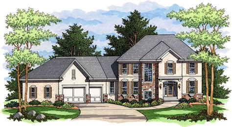 Handsome Two Story Home Plan 14330rk Architectural Designs House