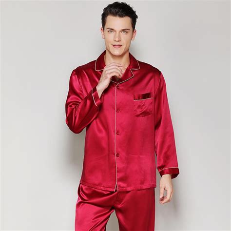 Best Mens Silk Pajamas Quality Long Luxury Real Mulberry Silk Pyjamas
