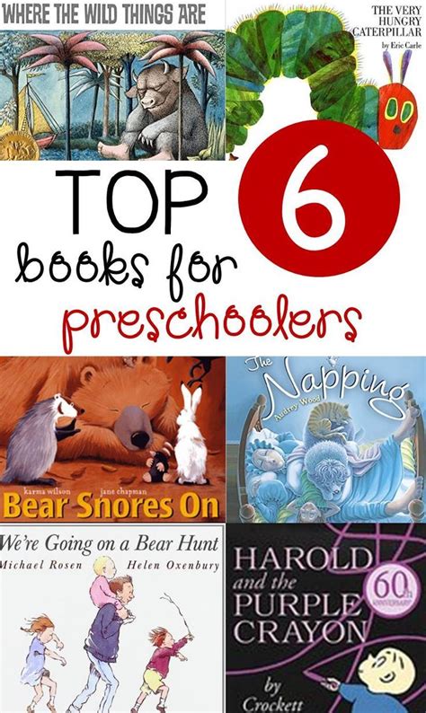 Top 6 Books For Preschoolers Preschool Books Literacy Activities