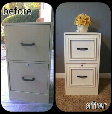 We've found 15 fabulous file cabinet makeovers to get your creative juices flowing! Dress up a metal filing cabinet | File cabinet makeover ...