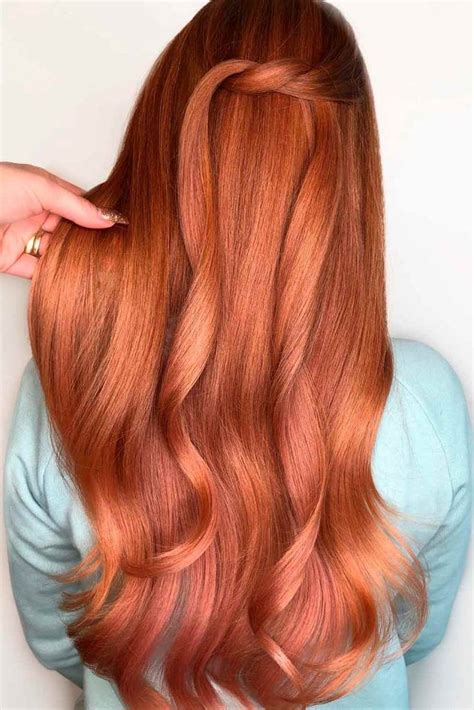 copper red hair color chart
