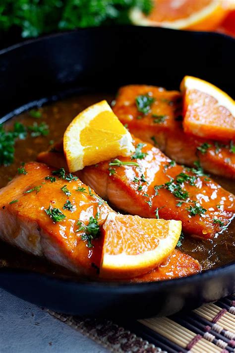 Crispy Orange Glazed Salmon Recipe • Unicorns In The Kitchen