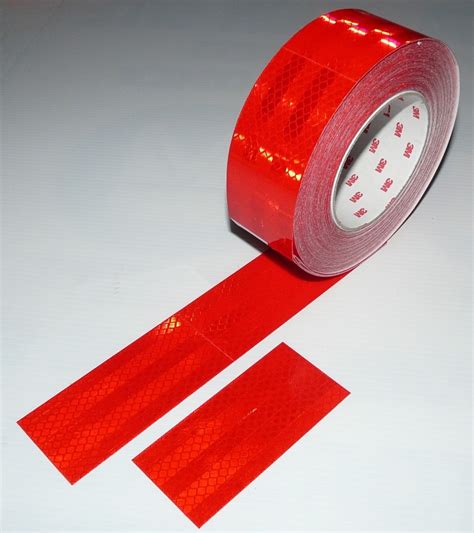 3m Red Reflective Tape Diamond Grade 50mm X 2 Metres New Ebay