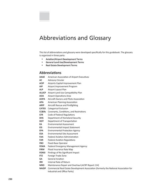 Abbreviations And Glossary Generating Revenue From Commercial