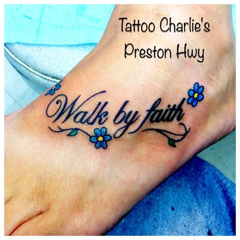 Walk In Faith Tattoo Designs Iheartuggboot