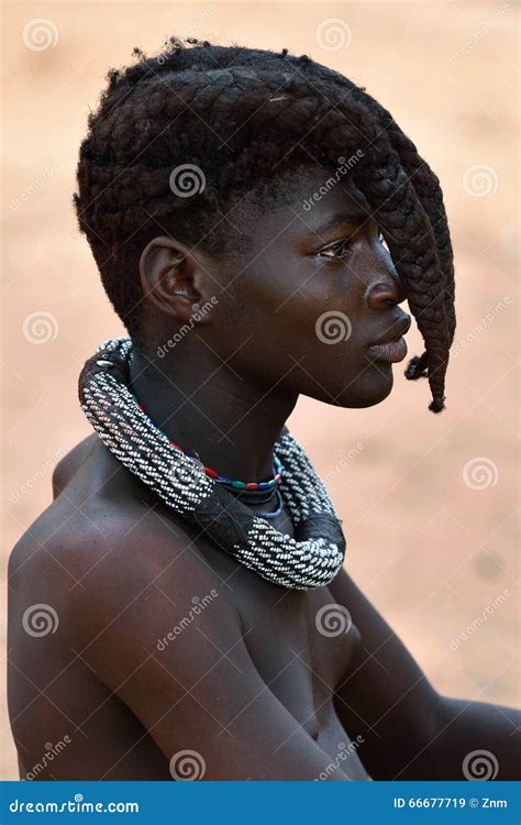 Himba Girl Portrait Namibia Editorial Stock Image Image Of Head