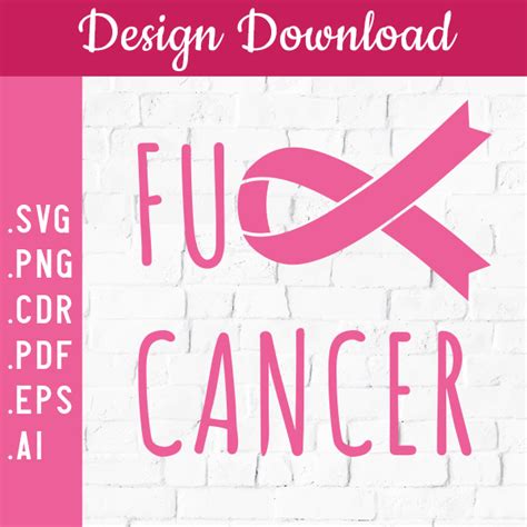 Fu Cancer Svg Design Instant Download