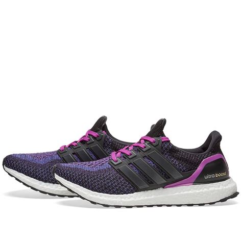 Adidas Womens Ultra Boost W Core Black And Shock Purple End Us