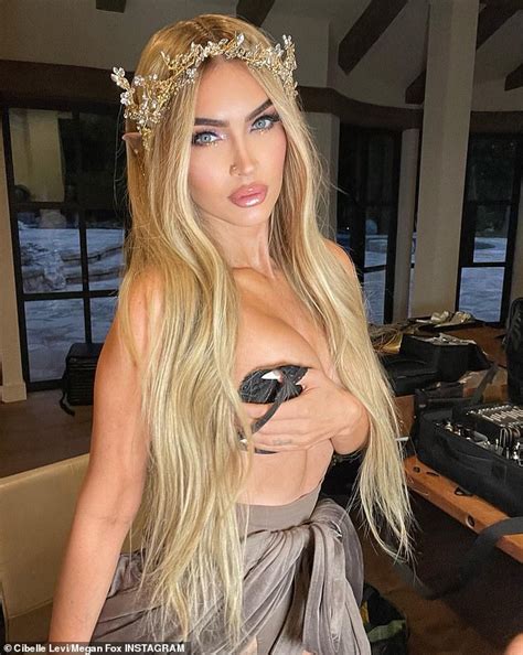 Megan Fox Goes Topless In Behind The Scenes Halloween Snaps Daily