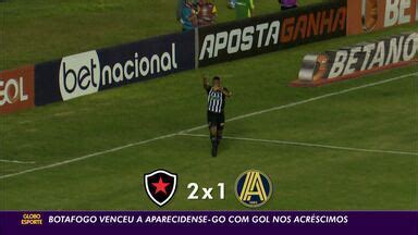 Globo Esporte Pb Botafogo Pb Vence A Aparecidense Com Gols Nos