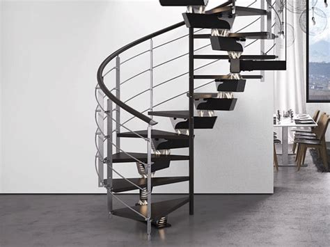 Steel Helical Staircase Rintal Spiral Knock Design