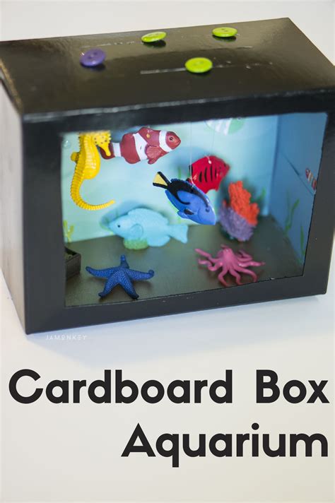 Cardboard Box Aquarium Cardboard Crafts Aquarium Craft Cardboard