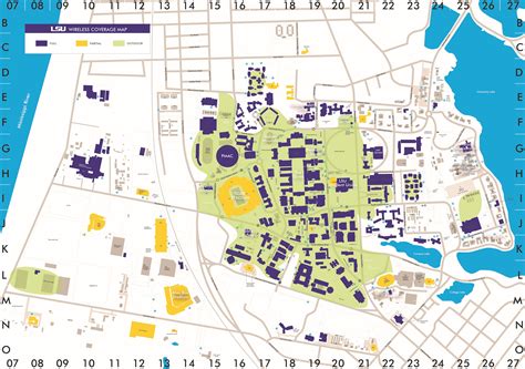 Lsu Baton Rouge Campus Map Map Of Us Western States