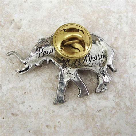 Elephant Tie Pin Antiqued Pewter By Wild Life Designs