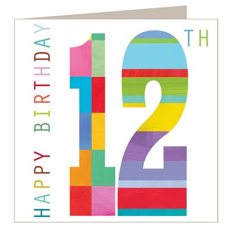 Sparkly 12th Birthday Card By Kali Stileman Publishing