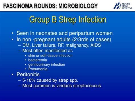 Ppt Fascinoma Rounds Group B Streptococcus In Ascitic Fluid Powerpoint Presentation Id 6400903