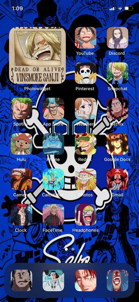 My One Piece Home Screen Scrolller