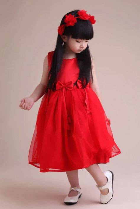 Adorable Pics Baby Girl Red Dress Kids Summer Dresses Girls Casual