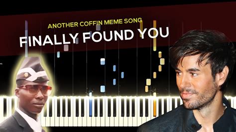 Finally Found You Piano Tutorial Enrique Iglesias Youtube