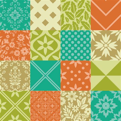 Find the perfect seamless floral pattern geometric stock photo. 16 geometric and floral patterns set By elyomys ...