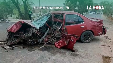 Accidente En Piura Choque En Panamericana Norte Deja Un Herido