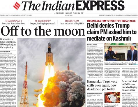 From Over The Moon To Reaching Its Dark Side How Indian Newspapers