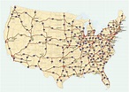 Interstate Highway Interstate Map Of Us - Zone Map