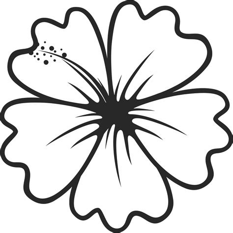 Free Printable Hibiscus Flower Template