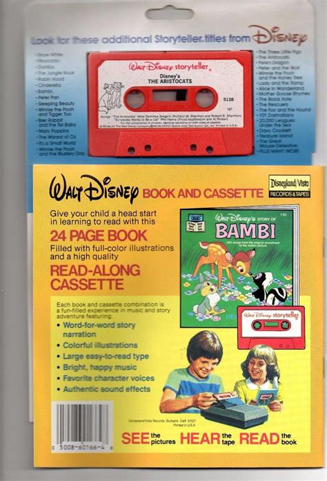 The Aristocats Cassette Story Book Disney See Hear Read Walt Disney Storytellers 1914759809